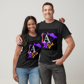 Vogelnest - Personalisierter Anfangsbrief A T-Shirt (Unisex)