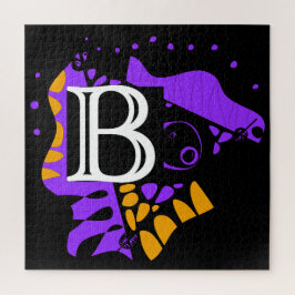 Vogelnest - Personalisierter Anfangsbrief B Puzzle