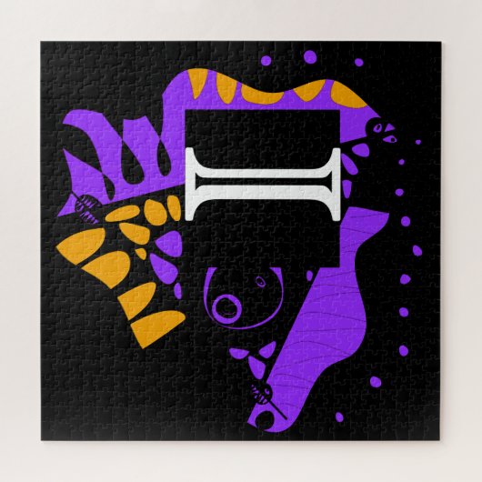 Vogelnest - Personalisierter Anfangsbrief I Puzzle (Horizontal)