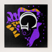 Vogelnest - Personalisierter Anfangsbuchstabe G Puzzle (Horizontal)