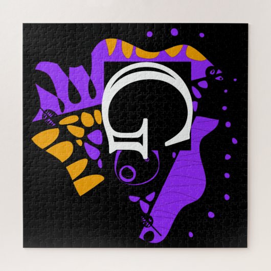 Vogelnest - Personalisierter Anfangsbuchstabe G Puzzle (Horizontal)