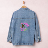 Vogelnest - Personalisierter Anfangsbuchstabe K Ro Jeansjacke (Hangar)