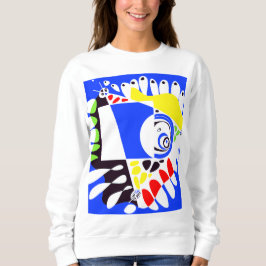 Vogelnest - Royal Blue White Sweatshirt