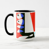 Vogelnest - Scarlet Red White Tasse (Links)