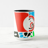 Vogelnest - Scarlet Red White Tasse (Zentrum)