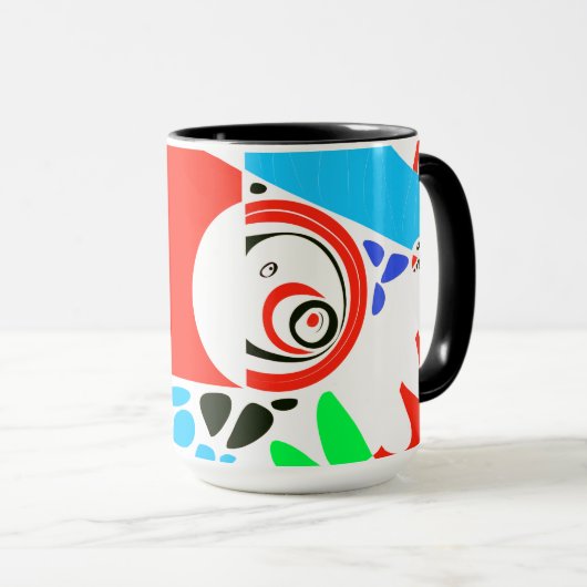 Vogelnest - Scarlet Red White Tasse (VorderseiteRechts)