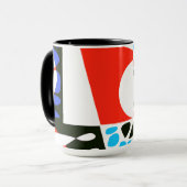 Vogelnest - Scarlet Red White Tasse (Vorderseite Links)
