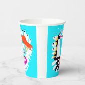 Vogelnest - Türkisblau Pappbecher (Links)