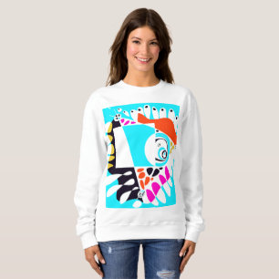 Vogelnest - Türkisblau Sweatshirt