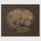 Vogelnest viktorianische Kopfbedeckung Geschenkpapier (Flach)