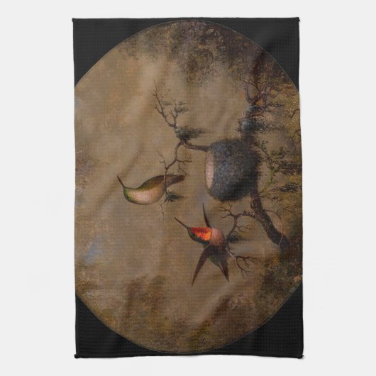 Vogelnest viktorianische Kopfbedeckung Geschirrtuch (Vertikal)