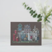 Vogelnestsammlung Postkarte (Stehend Vorderseite)