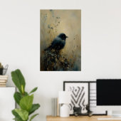 Vogelnist-Wandkunst, Dark Academia, Antik Poster (Heimbüro)