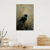 Vogelnist-Wandkunst, Dark Academia, Antik Poster (Küche)