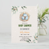 Vogelnistendusche Einladung (Stehend Vorderseite)