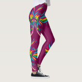 Vogelorientierte Abstraktkunst Leggings (Rechts)