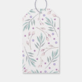 Vogelpaare niedliche Wälder Geschenkanhänger (Rückseite)