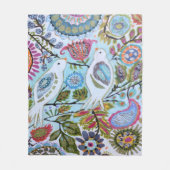 Vogelpapier I Fleecedecke (Vorderseite)