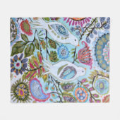 Vogelpapier I Fleecedecke (Vorderseite (Horizontal))