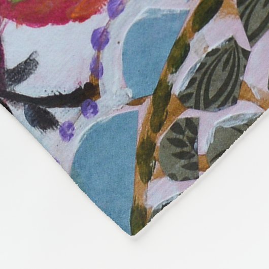 Vogelpapier I Fleecedecke (Ecke)