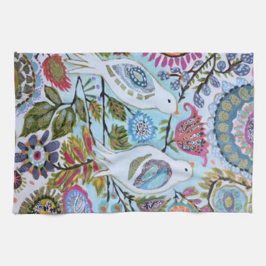 Vogelpapier I Geschirrtuch (Horizontal)