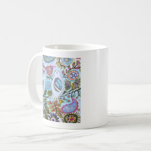 Vogelpapier I Kaffeetasse (Vorderseite Links)