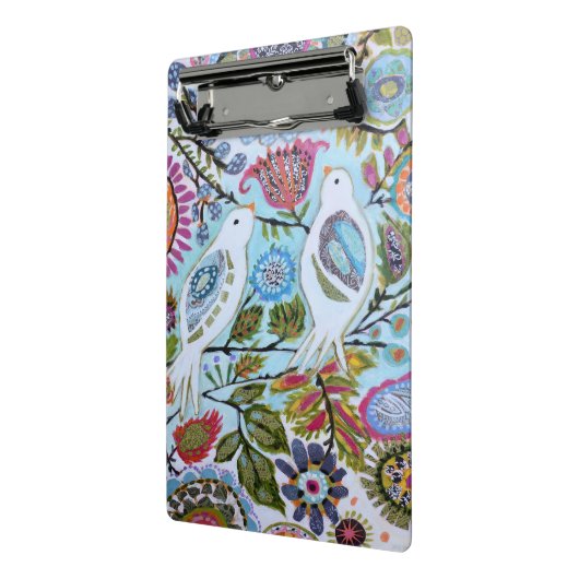 Vogelpapier I Mini Klemmbrett (Gewinkelt2)