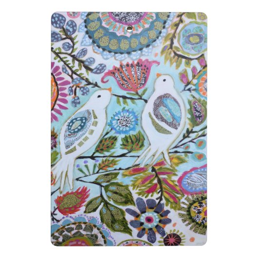 Vogelpapier I Mini Klemmbrett (Rückseite)