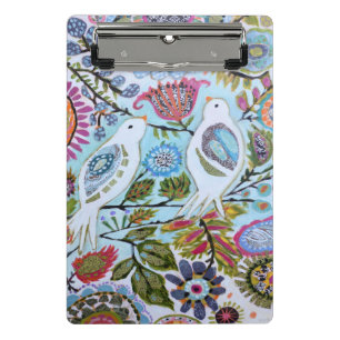 Vogelpapier I Mini Klemmbrett