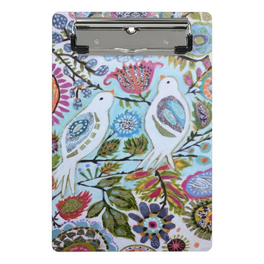 Vogelpapier I Mini Klemmbrett (Vorderseite)