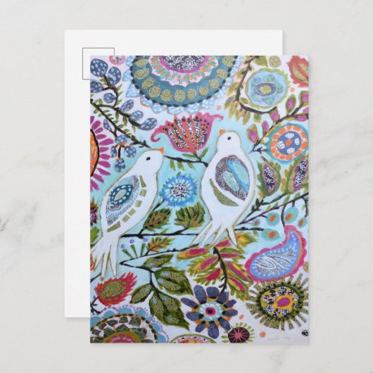 Vogelpapier I Postkarte (Vorne/Hinten)