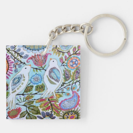 Vogelpapier I Schlüsselanhänger (Rückseite)