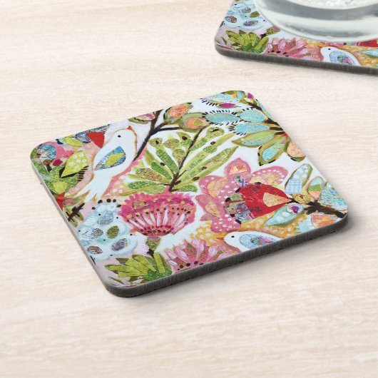 Vogelpapier II Getränkeuntersetzer (Linke Seite)