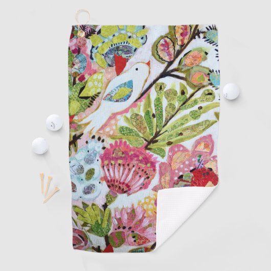 Vogelpapier II Golfhandtuch (Insitu)