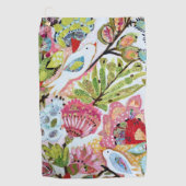 Vogelpapier II Golfhandtuch (Vorderseite)