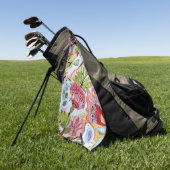 Vogelpapier II Golfhandtuch (Gras)