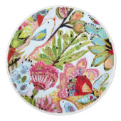 Vogelpapier II Keramikknauf (Vorderseite)