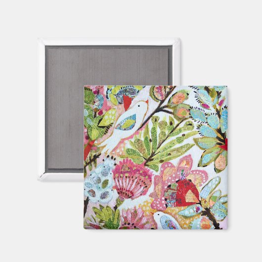 Vogelpapier II Magnet (Vorderseite/Rückseite)