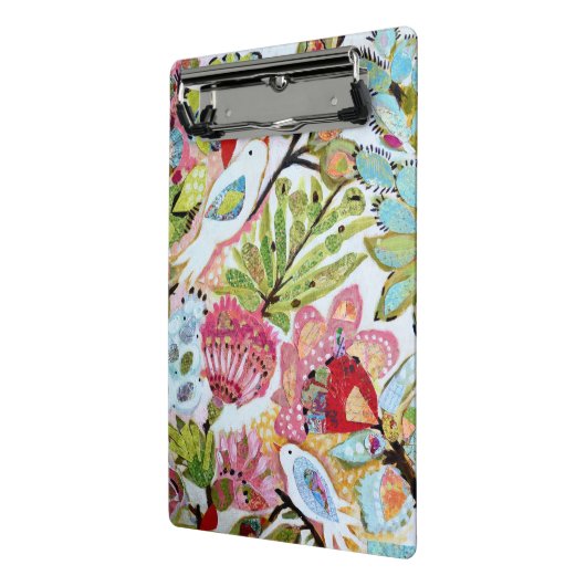 Vogelpapier II Mini Klemmbrett (Gewinkelt2)