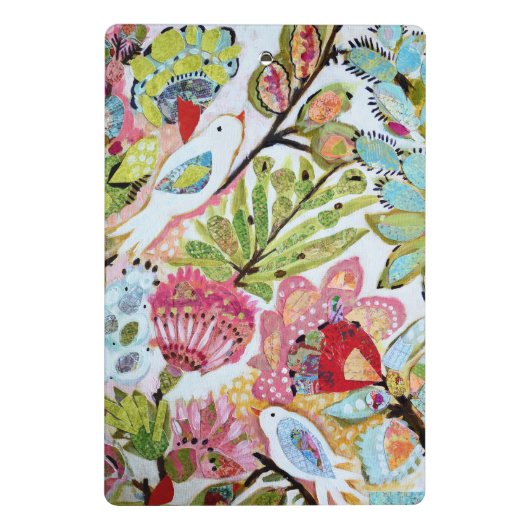 Vogelpapier II Mini Klemmbrett (Rückseite)