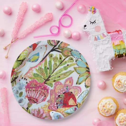 Vogelpapier II Pappteller (Party)