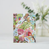 Vogelpapier II Postkarte (Stehend Vorderseite)