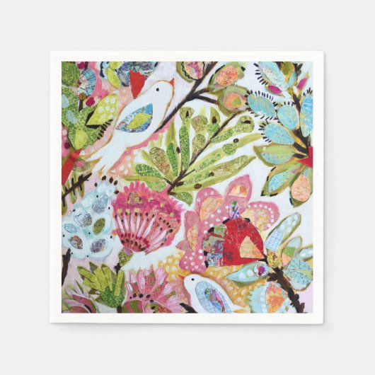 Vogelpapier II Serviette (Vorderseite)