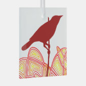 Vogelpapier Napkins Ornament Aus Glas (Vorderseite Rechts)