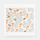Vogelpapier Napkins - Pflanze Serviette (Vorderseite)
