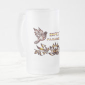 Vogelparadies Bierglas Mattglas Bierglas (Vorderseite Links)