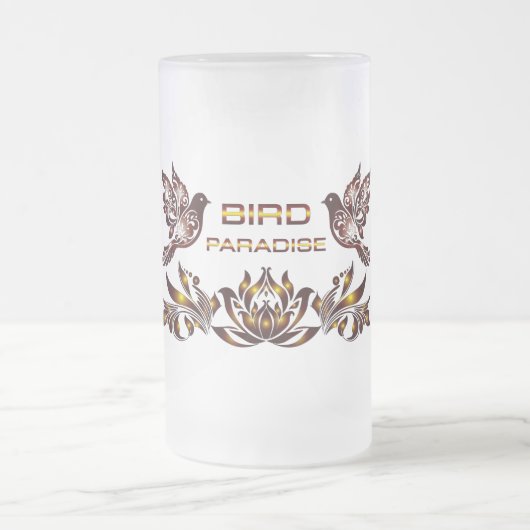 Vogelparadies Bierglas Mattglas Bierglas (Mittel)