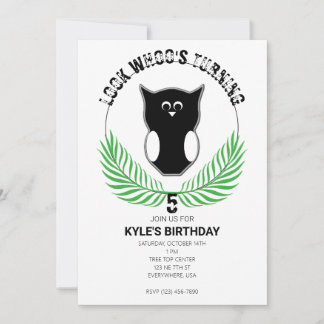 Vogelpartei im Wald Einladung