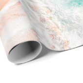 Vogelperspektive der Meereswellen Geschenkpapier (Rolleneckpunkt)