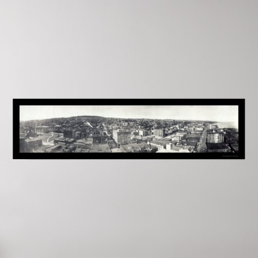 Vogelperspektive des Duluth MN Fotos 1914 Poster (Vorne)